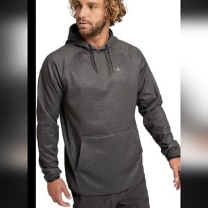 Burton Men's Crown Weatherproof Pullover Fleece In True Black Heather